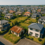 住宅街の空撮イメージ