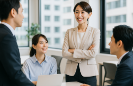 女性リーダーの職場イメージ写真