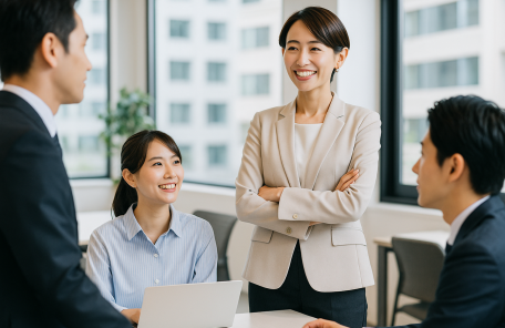 女性リーダーの職場イメージ写真